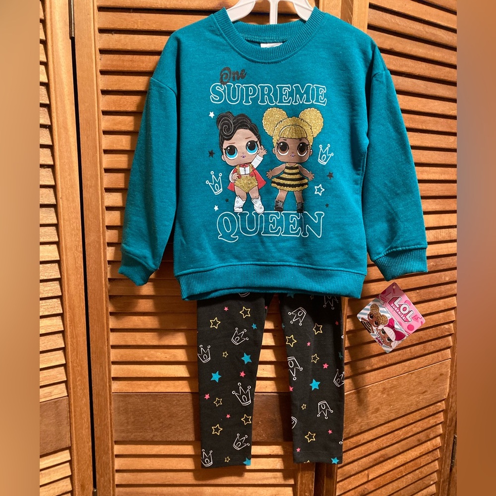 LOL One Supreme Queen Teal Pullover Sweatshirt & Leggings Set